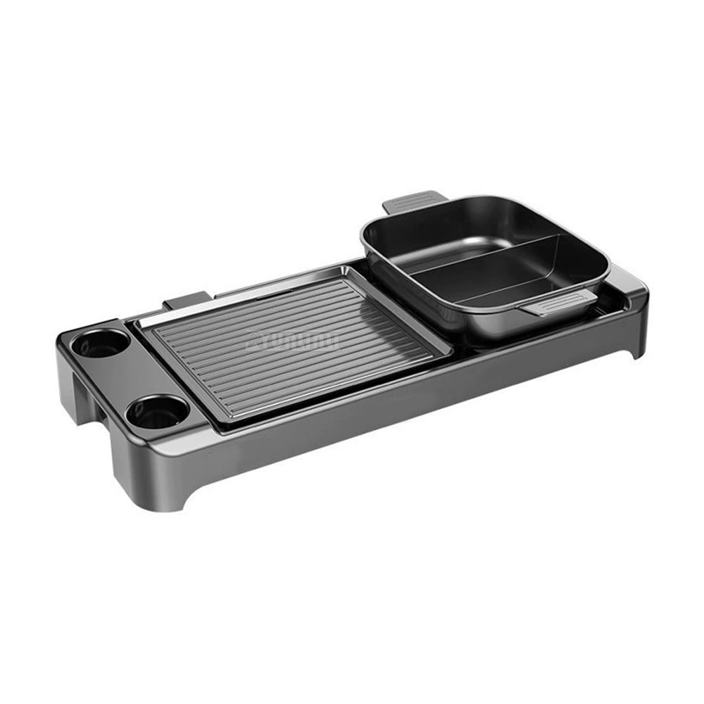 Hot Pot Electric - Elektrische barbecue-hotpot-kachel met dubbele smaak, kookpot,