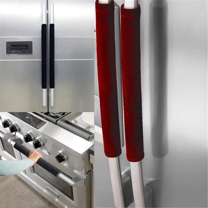 Kitchen Appliances With Red Knobs - 2 stks/set Koelkast Deurgreep Cover Keukenapparaat