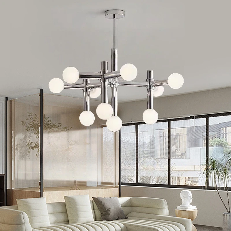 Kitchen Appliances In White - Moderne creatieve glazen geometrische kroonluchter restaurant