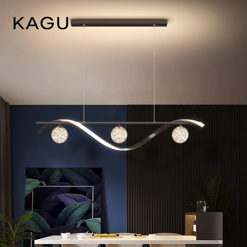Kitchen Appliances In White - Moderne minimalistische led-hanglampen dimmen voor salontafel