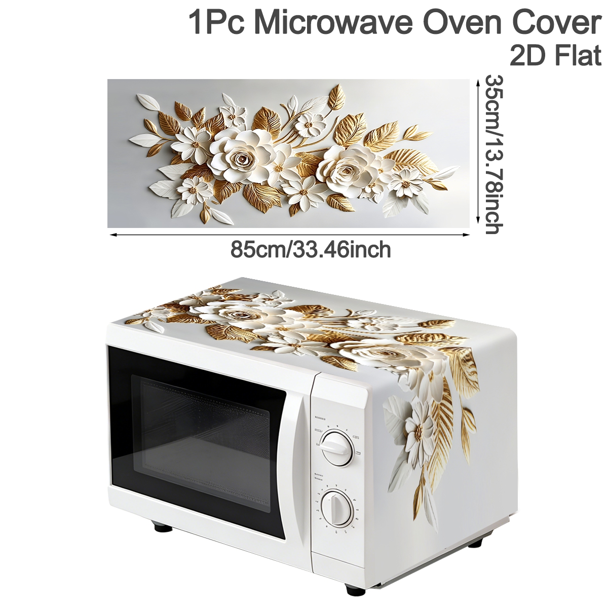 35*85cm Wit Gouden Magnetronho - Kitchen Appliances In White recensie en prijs