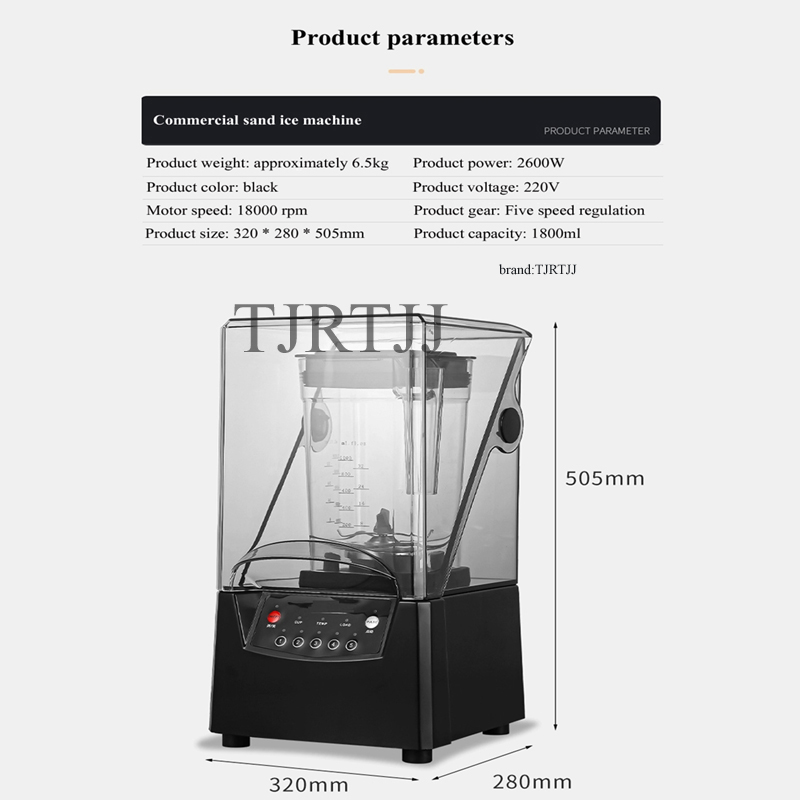 2600W Commerciële Blender Frui - Blender High Power recensie en prijs